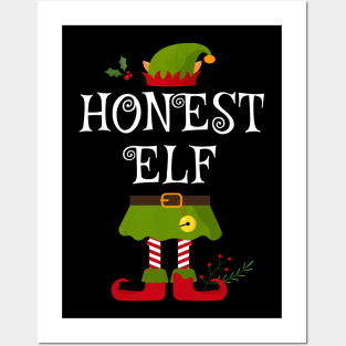 Honest Elf Shirt , Family Matching Group Christmas Shirt, Matching T Shirt for Family, Family Reunion Shirts Posters and Art